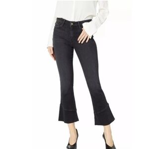 Sanctuary Connector Kick Cropped Capri Tulip Hem Jeans - Black - Sz 29 - VGUC